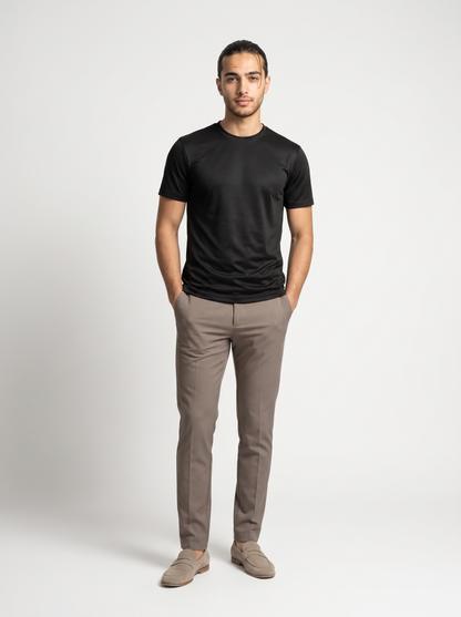 Cirine Shiny T-Shirt – Black