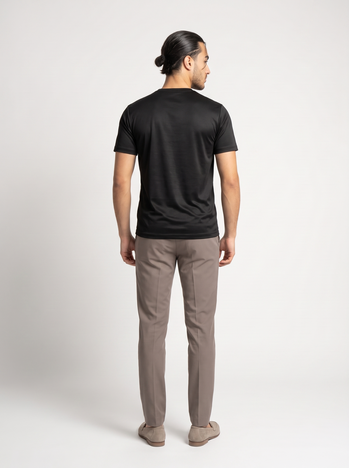 Cirine Shiny T-Shirt – Black