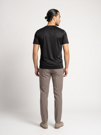 Cirine Shiny T-Shirt – Black