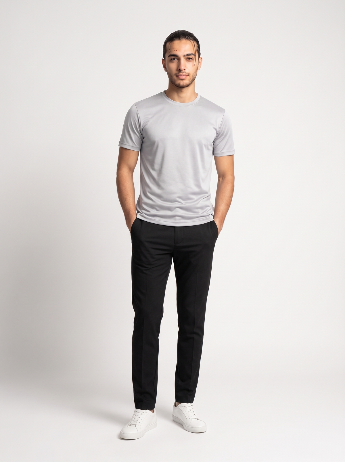 Cirine Shiny T-Shirt – Grey