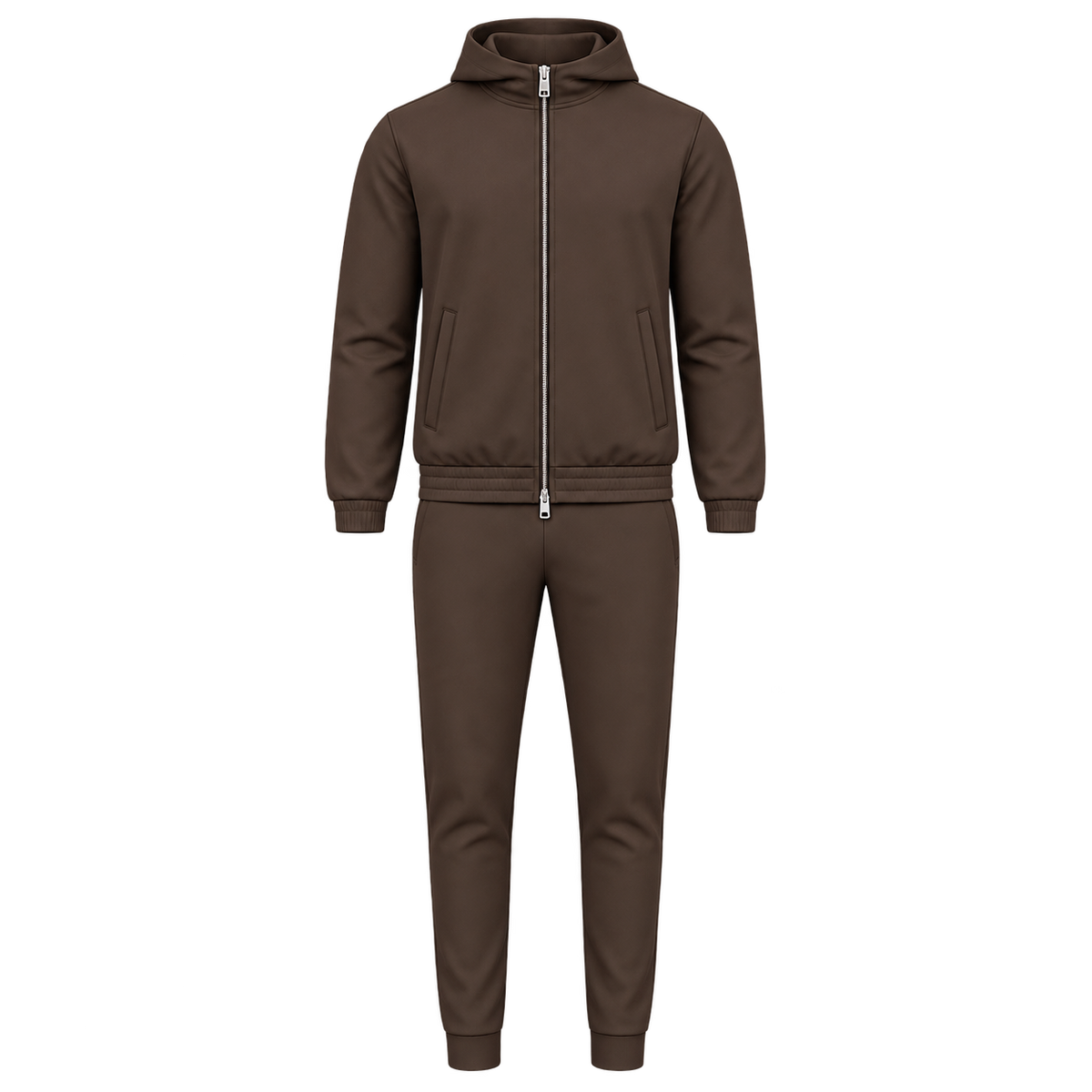 Cirine Hooded Tech Suit – Brown