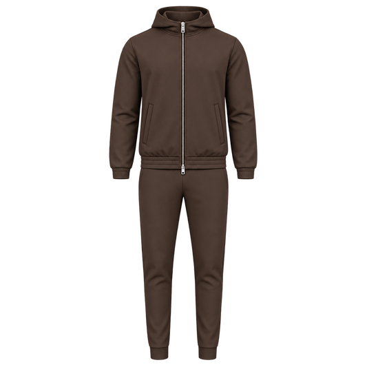 Cirine Hooded Tech Suit – Brown
