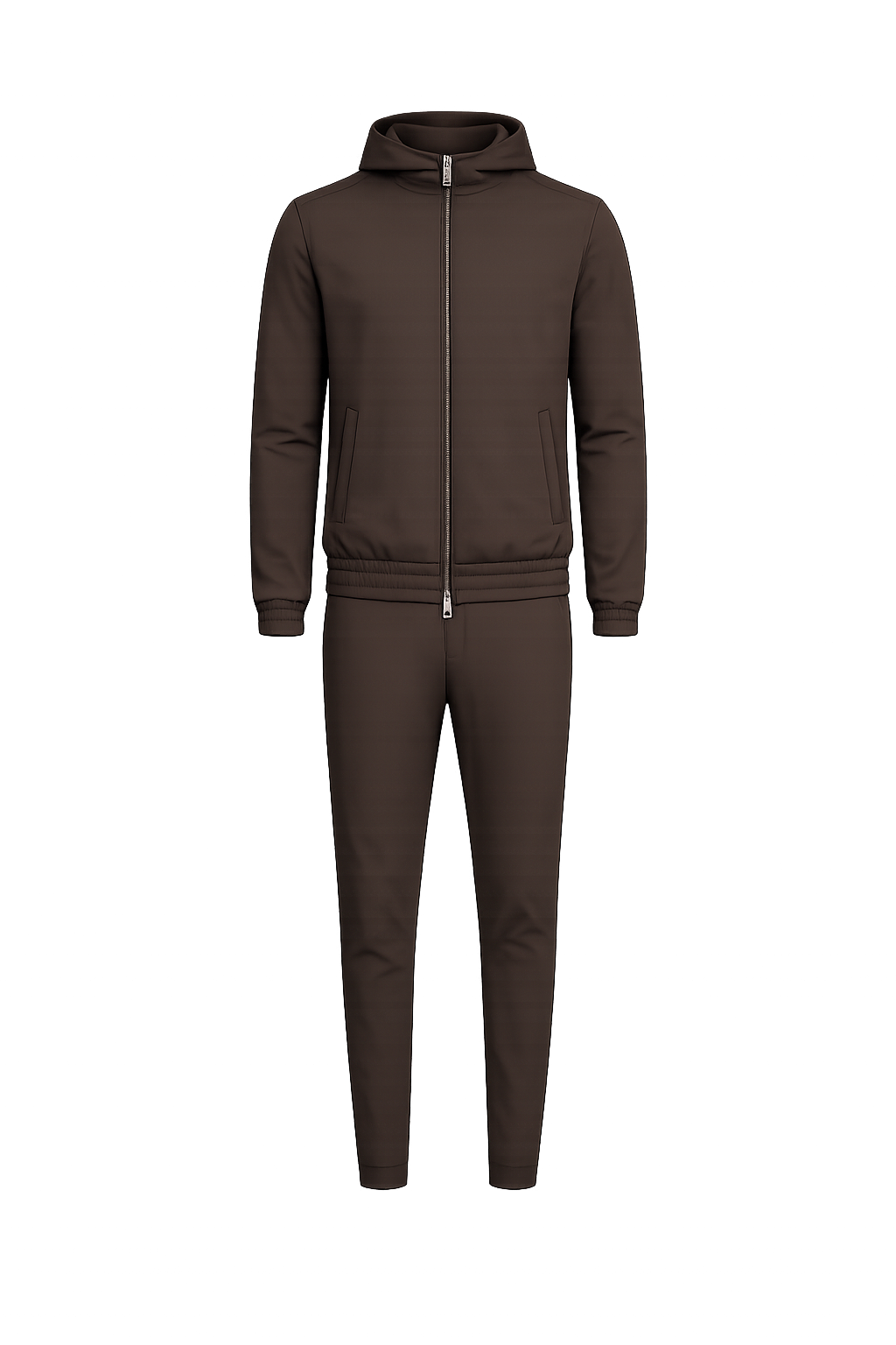 CIRINE HOODED TECH SUIT BROWN
