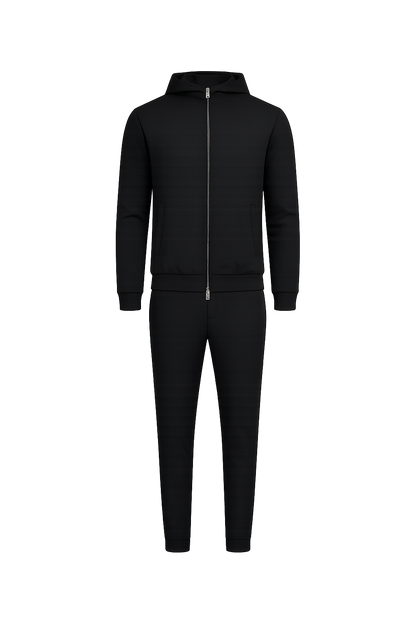 CIRINE HOODED TECH SUIT BLACK