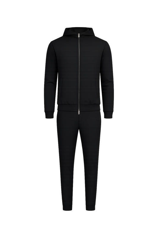 CIRINE HOODED TECH SUIT BLACK
