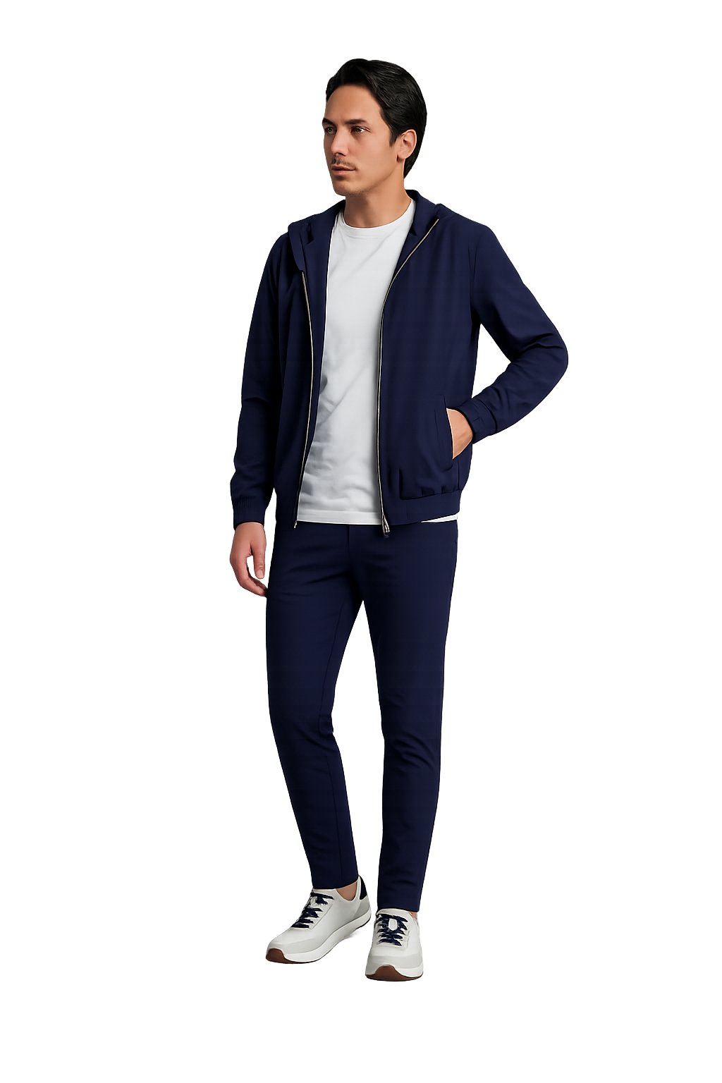 CIRNE HOODED TECH SUIT MARIN