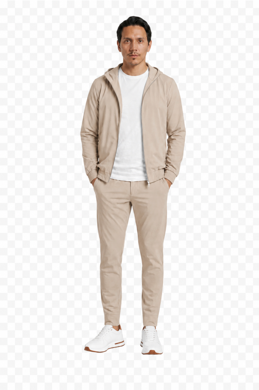 CIRNE HOODED TECH SUIT BEIGE